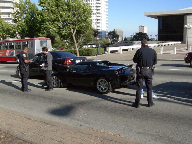 Tesla Roadster Wreck